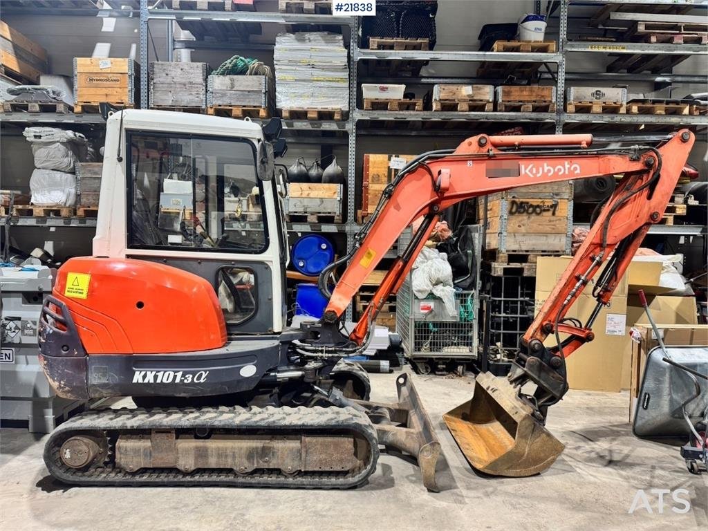 Kubota KX101-3 Mini Excavator w/ Bucket and Grab 2005 21838 KX101-3 Mini Excavator w/ Bucket and Grab 2005 1