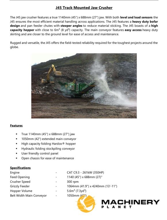 McCloskey J45 Jaw Crusher J45 2024 2 image 3
