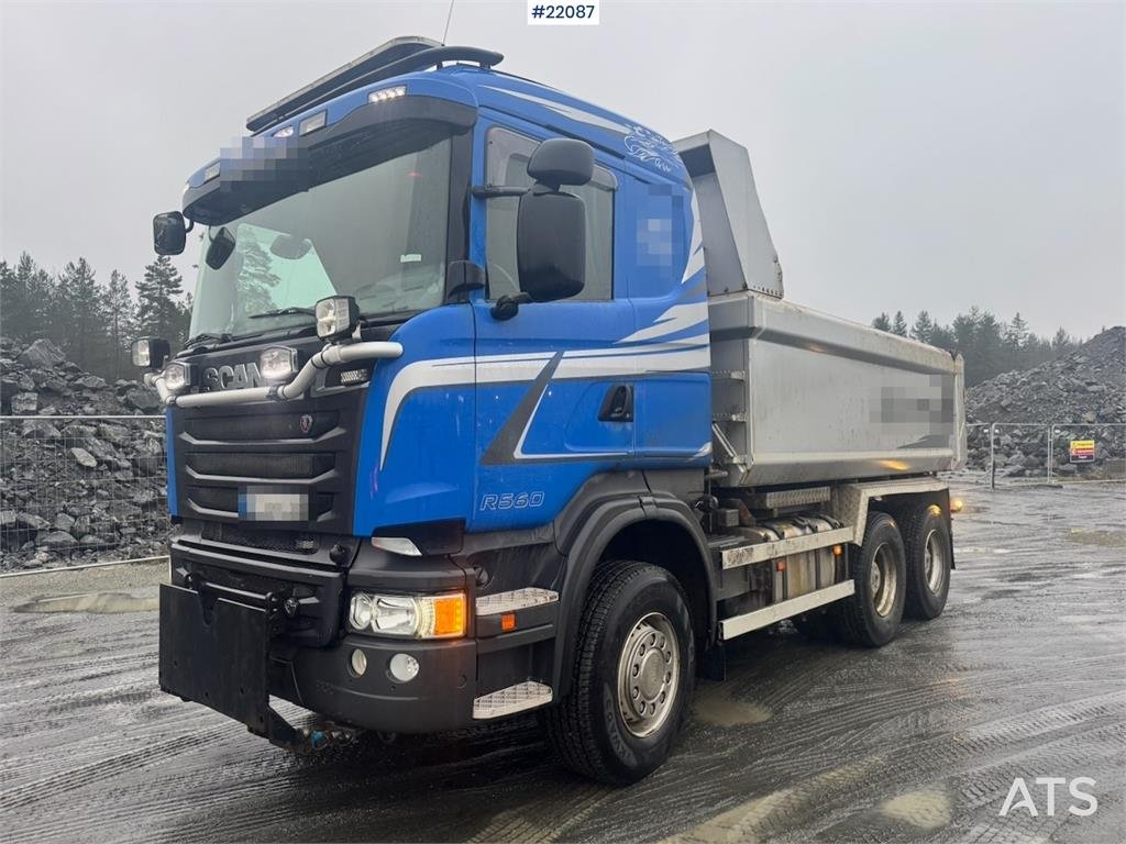 Scania R560 6x4 tipper truck, snow plough equipped, with 2013 22087 R560 6x4 tipper truck, snow plough equipped, with 2013...