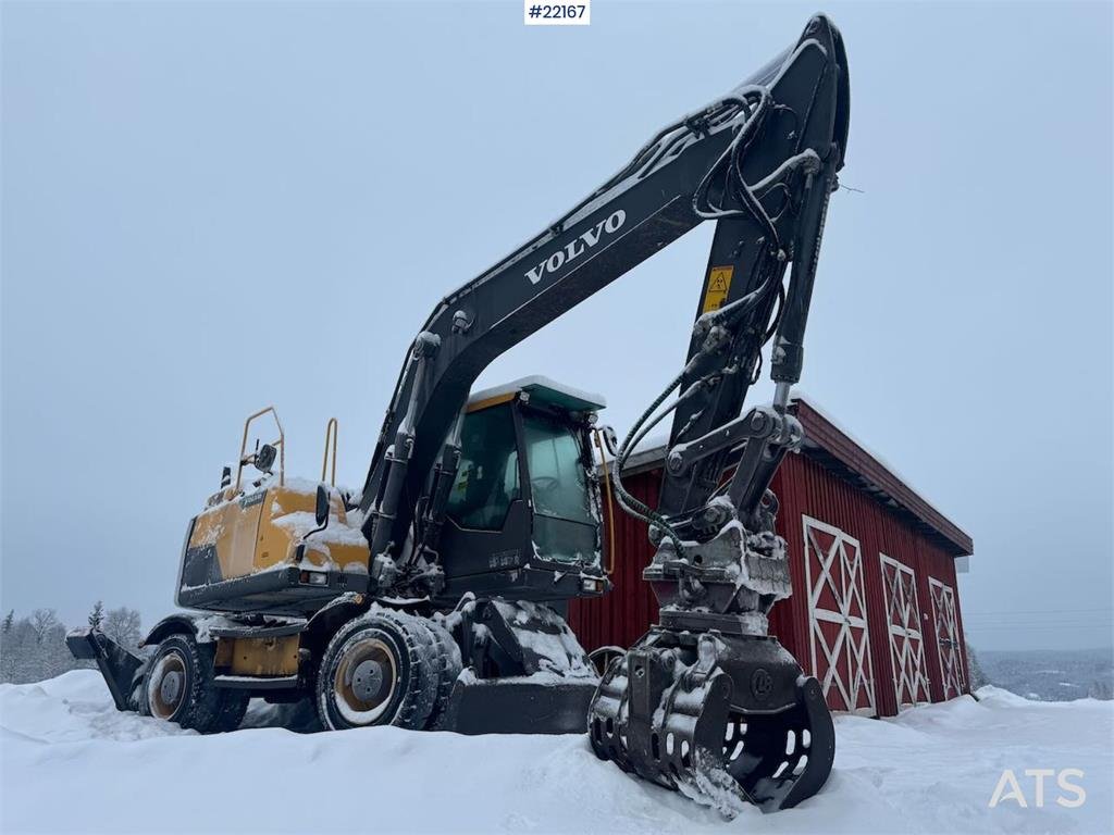 Volvo EW160D wheeled excavator with elevating cab and so 2014 22167 EW160D wheeled excavator with elevating cab and so 201...