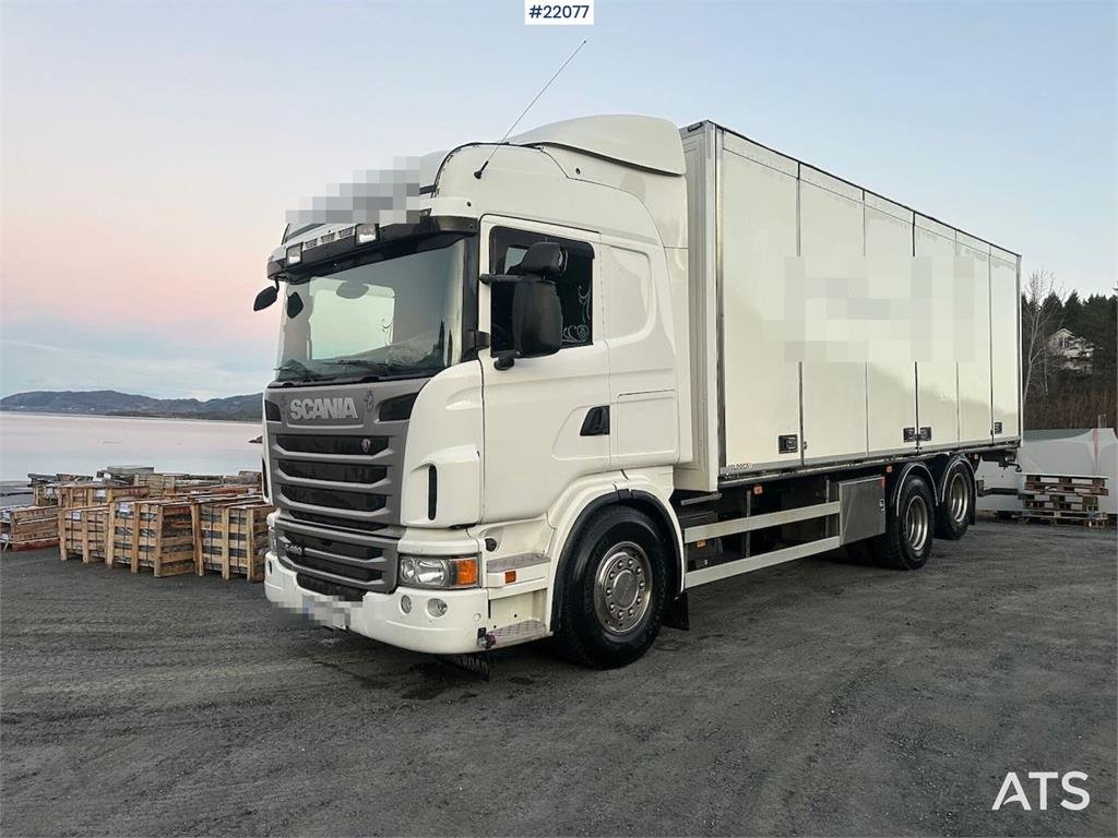 Scania G480 6x2 box truck with full side opening. 2013 22077 G480 6x2 box truck with full side opening. 2013 1