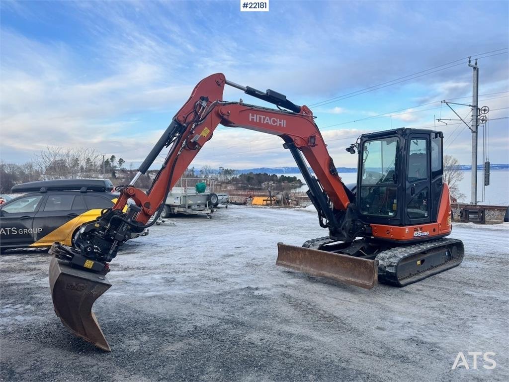 Hitachi ZX65USB-6 with rototilt, grab and 2 buckets. Only 2020 22181 ZX65USB-6 with rototilt, grab and 2 buckets. Only 202...