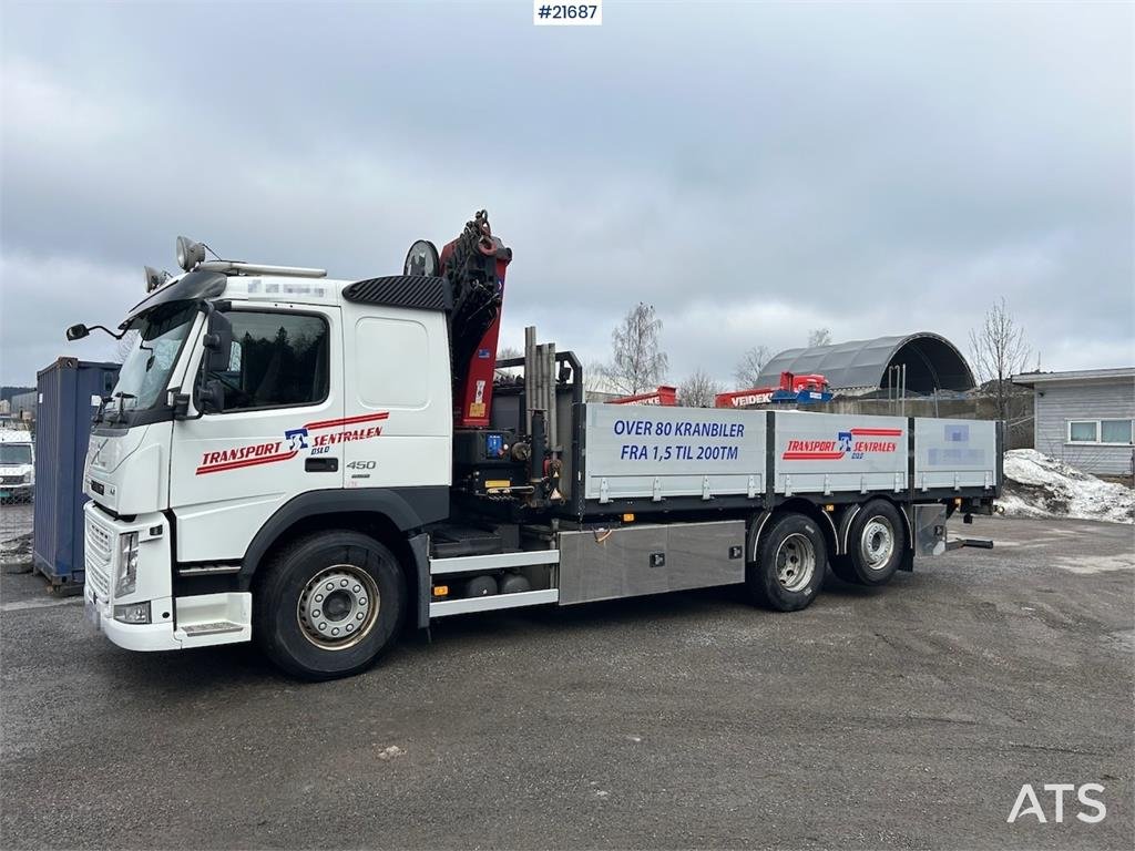 Volvo FM450 Crane Truck w/ 21 t/m HMF crane and Lift. 19 2018 21687 FM450 Crane Truck w/ 21 t/m HMF crane and Lift. 19 201...