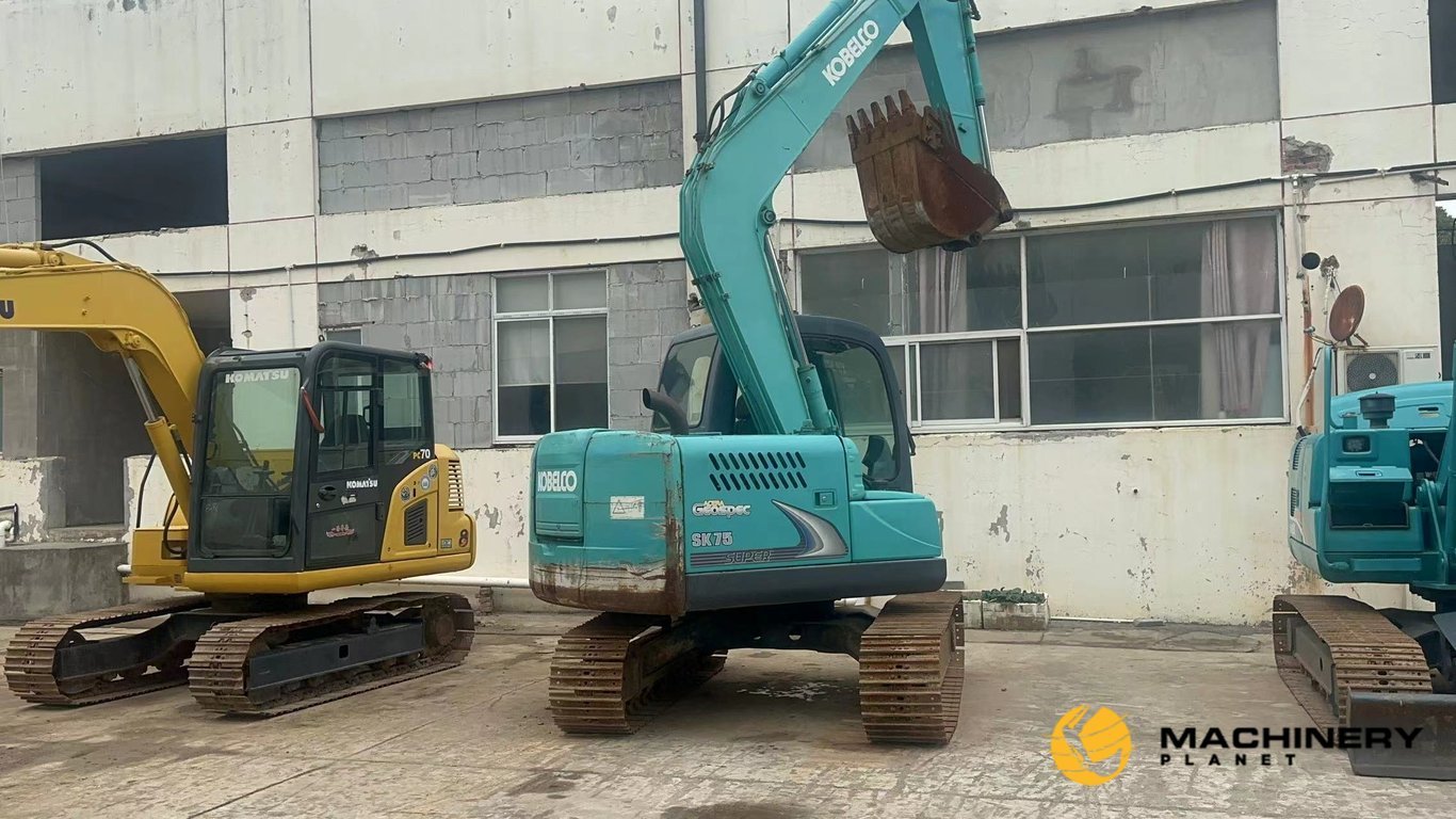 Kobelco SK75 Mini Crawler Excavator 80% New SK75 2019 1 Crawler Excavators image 5