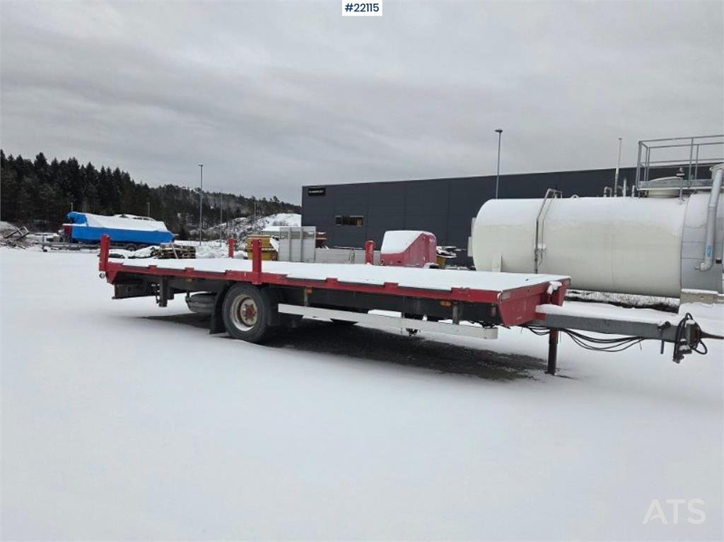 Krukenmeier single-axle flatbed trailer with side 2008 22115 Krukenmeier single-axle flatbed trailer with side 2008 1 Flat...