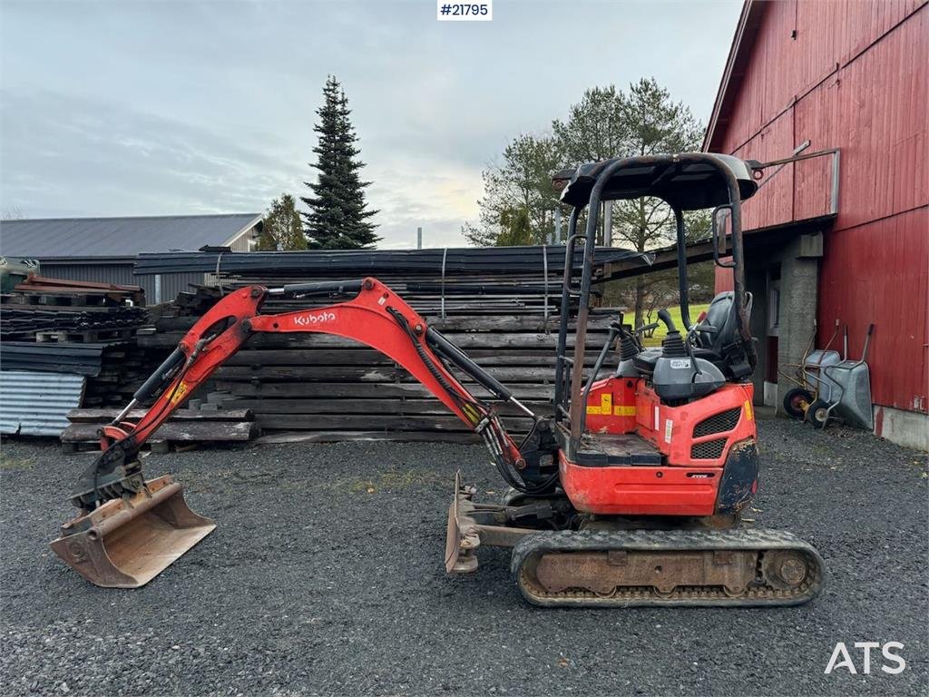 Kubota U17-3a Mini Excavator with 4 Buckets, Ripper, and 2015 21795 U17-3a Mini Excavator with 4 Buckets, Ripper, and 2015 1