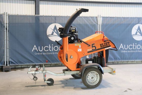Wood Chipper Eliet Prof 5B Trailer Petrol 2015 (Margin) Eliet Prof 5B Trailer 2015 2