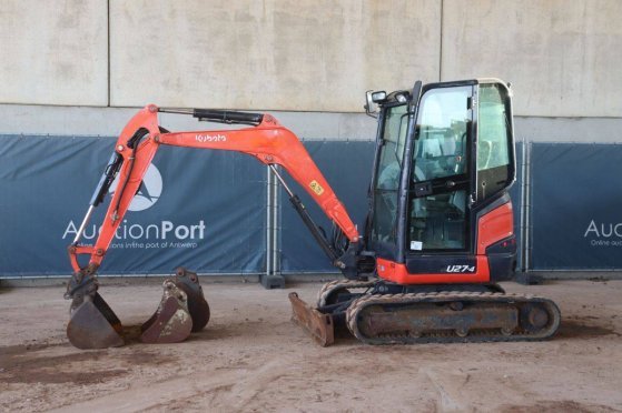 Crawler excavator Kubota U27-4 Diesel 15.5kW 2016 10085 2016 2 Crawler Excavators