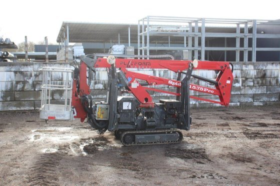 Spinhoogwerker Platform Basket Spider 15.75 Pro Benzine 15m 2014 BASKET Spider 15.75 Pro 2014 2