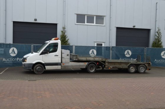 Car Transporter Truck Volkswagen Crafter Diesel 163hp 2015 VELDHUIZEN DO 2008 2 Flatbed open trailers
