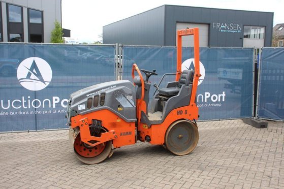 Tandem roller Hamm HD8VV Diesel 14.8kW 2015 HD8VV 2015 2