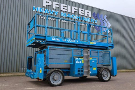 Genie GS5390 Diesel, 4x4 Drive, 18.15m Working Height, 6 GS5390 Diesel, 4x4 Drive, 18.15m Working Height, 6 2012 2 Scissor...