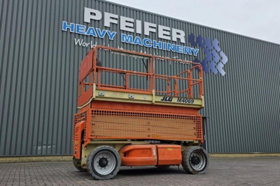 JLG M4069 Hybrid, 14.2m Working Height, 360kg Capacity M4069 Hybrid, 14.2m Working Height, 360kg Capacity 2011 2 Scissor L...