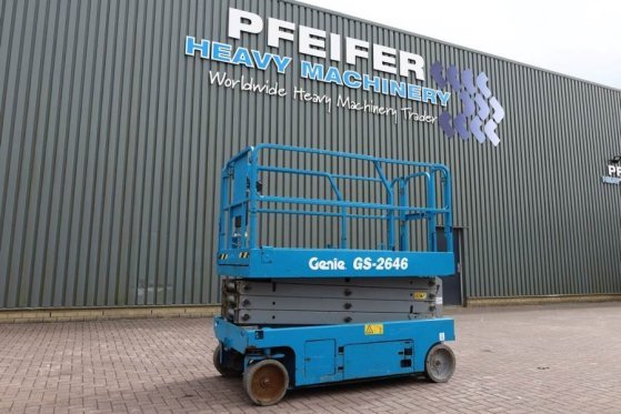 Genie GS2646 Electric, Working Height 9.80m, Capacity 45 GS2646 Electric, Working Height 9.80m, Capacity 45 2013 2 Scissor...