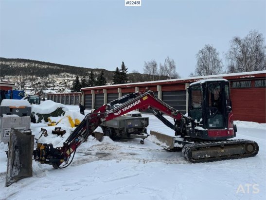 Yanmar Vio57-6B crawler excavator with tilt, grapple and 844 2022 2 Crawler Excavators