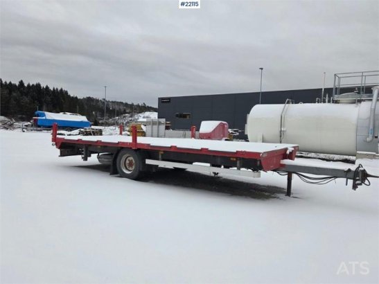Krukenmeier single-axle flatbed trailer with side Krukenmeier single-axle flatbed trailer with side 2008 2 Flatbed open tr...