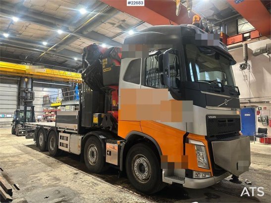 Volvo FH 500 8x2 crane with 78t/m Palfinger 78002 SH cra 3292 2018 2 Crane trucks