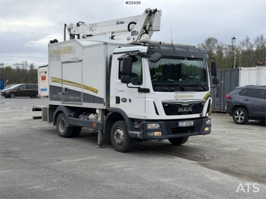 MAN TGL 8.220 4x2 lift truck w/ 2016 Safi SCJ 18 lift, TGL 8.220 4x2 lift truck w/ 2016 Safi SCJ 18 lift, 2017 2