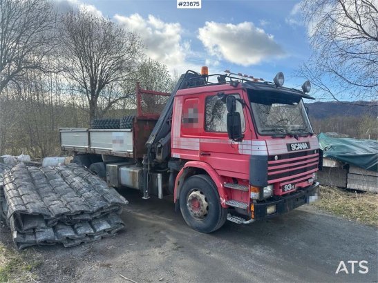 Scania P93H crane truck with 14 t/m crane and Laxo attach P93H crane truck with 14 t/m crane and Laxo attach 1989 2 Crane ...
