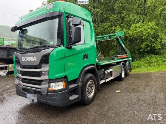 Scania G410 lift dumper with a rotator 3203 2019 2
